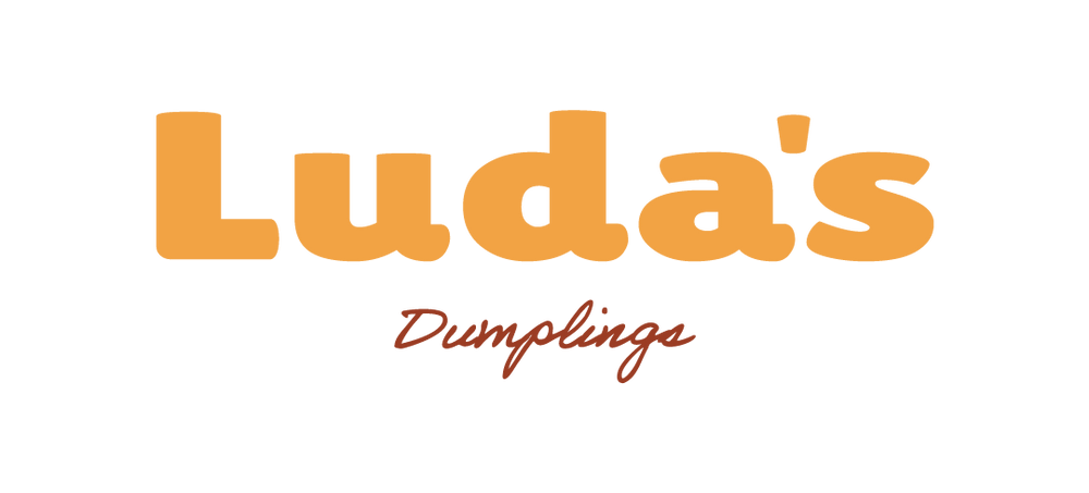 Luda's Dumplings Logo Orange