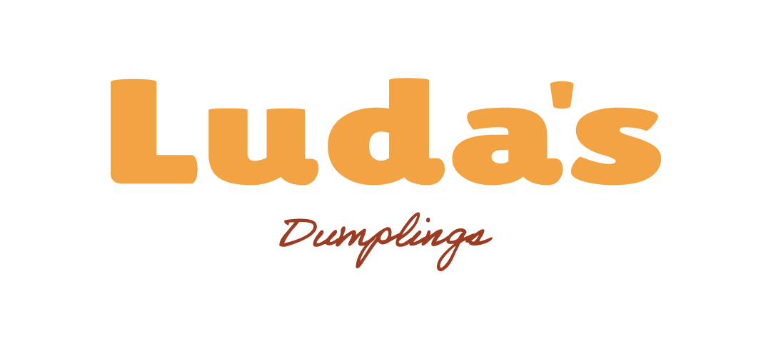 Luda's Dumplings Logo Orange